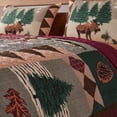 Greenland Home GL1105DQ Moose Lodge Quilt Set, Queen, Natural