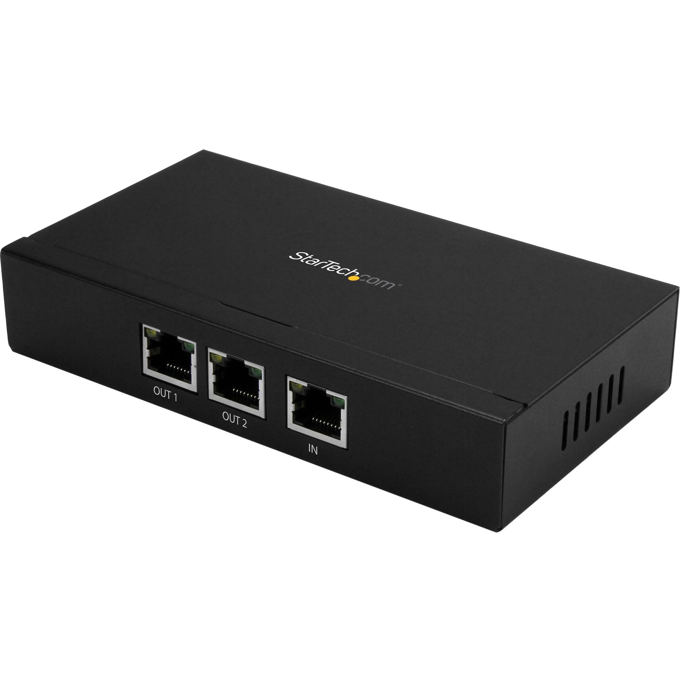 2 Port Gigabit PoE+ Extender, 802.3at and 802.3af, 100 m