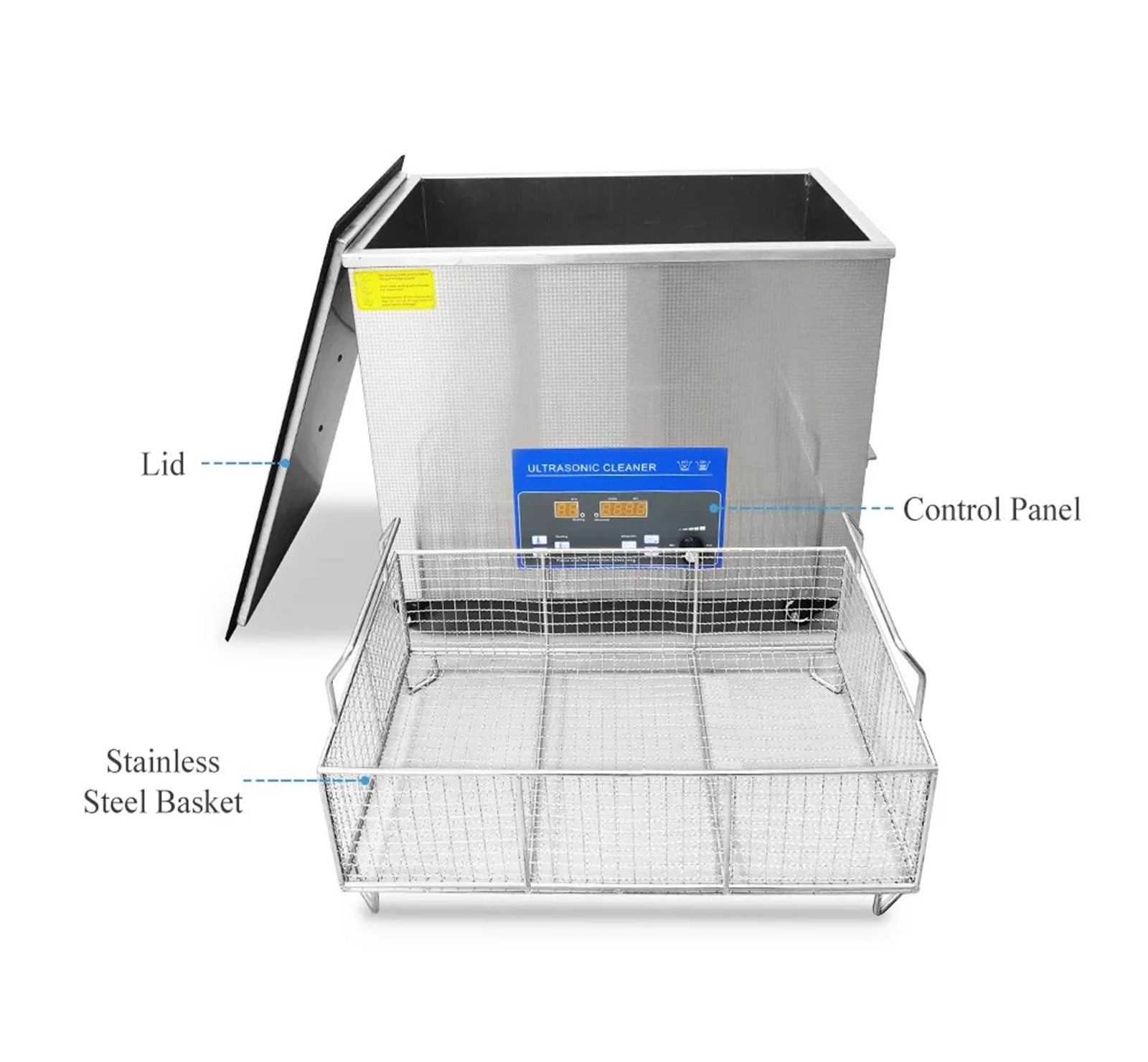38L 720W Ultrasonic Cleaner DPF Engine Block Oil Rust Remove Hardware Metal Parts Ultrasound Cleaning Machine Pistons Degreasing