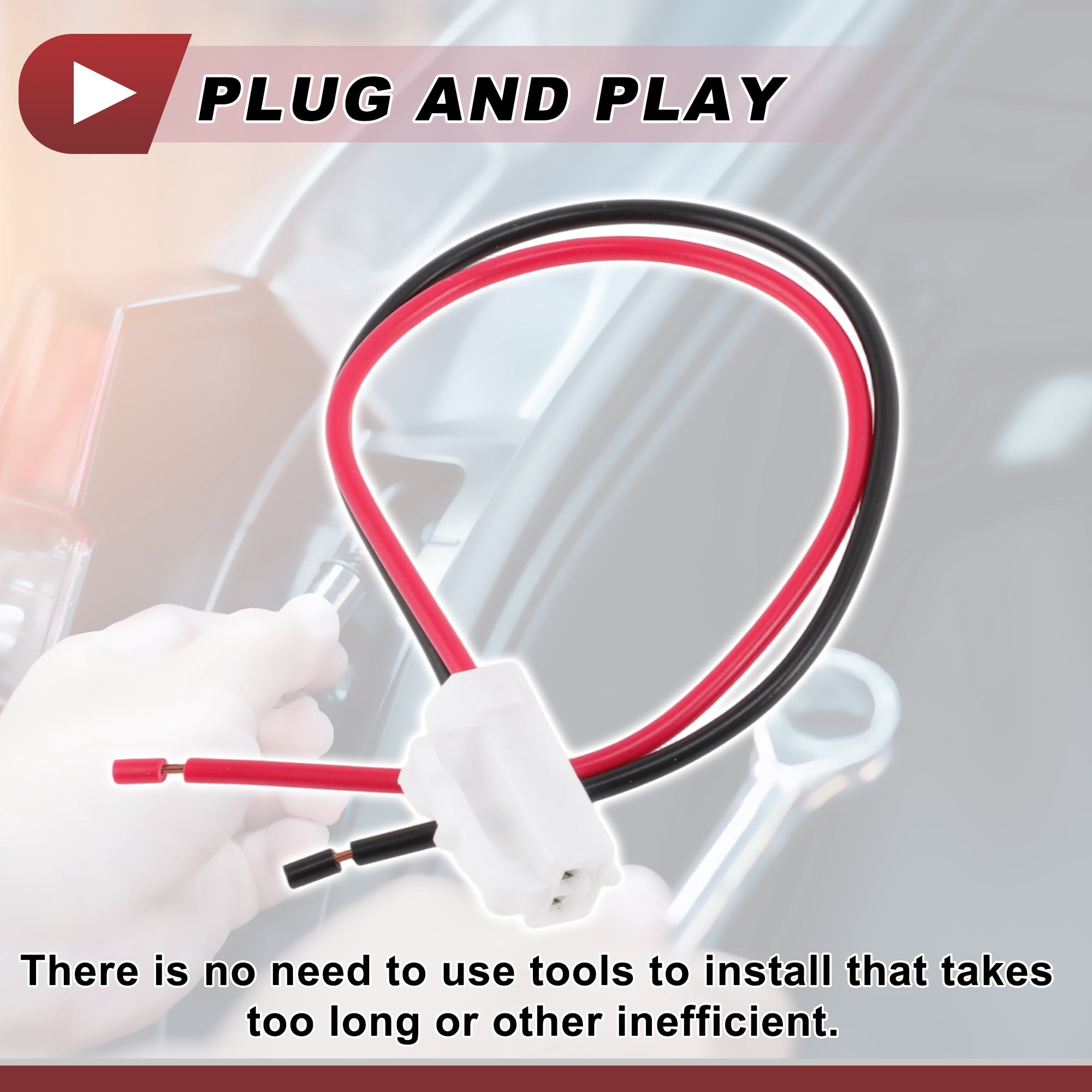 Unique Bargains Backup Reverse Socket Wiring for Toyota Camry 12-15 Connector Harness