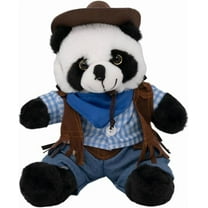 Panda Bear Stuffed Toy in Cowboy Costume - 16-inch Dressed Stuffed Teddy Bear, Huggable Cute Plushie with Clothes, Gift for Kids
