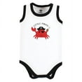thumbnail image 5 of Hudson Baby Infant Boy Cotton Sleeveless Bodysuits, Pirate Shark, 0-3 Months, 5 of 7