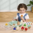 thumbnail image 3 of Battat Sort & Match Eggs Color & Shape Plastic Sorter Set Educational Puzzle Play for 18 Months +, 3 of 8