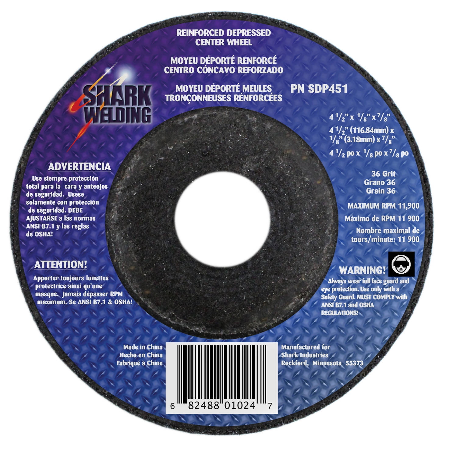 Cal-Hawk 20 Pack 4-1//2 Auto Body Sanding Flap Discs 120 Grit