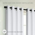 thumbnail image 4 of Elegant Comfort Blackout Grommet Top Curtains - 2 Panel Set - Window Treatment, Thermal Insulated, Room Darkening, Energy Saving Window Drapes for Living Room (Set of 2) - W54" X 95inch, White, 4 of 7