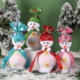 thumbnail image 1 of 4 Navidad muñeco de nieve envoltura de manzana decoraciones navideñas creativa Nochebuena caja de manzana bolsa de mano bolsa de regalo de dulces 25*8cm, 1 of 5