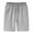 Light Grey, variant on LYMAYTER Men's Stretch Waist Shorts Cotton 5-Inch Inseam Summer Athletic Gym Lounge Shorts for-M-6XL 1PCS