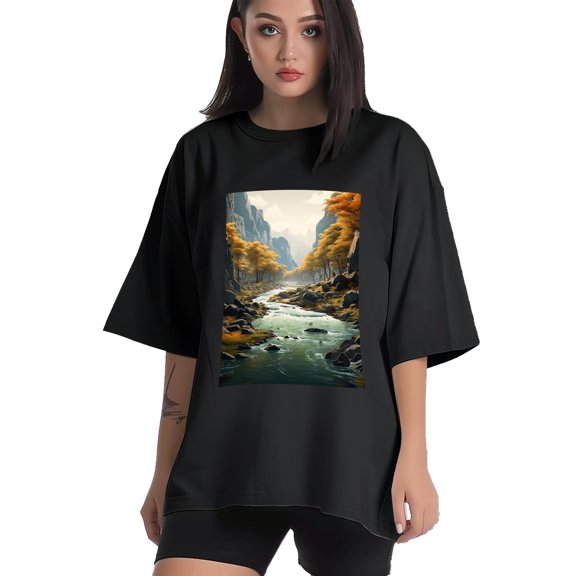 Plus Size Shirt for Women Black Tops for Women Short Sleeves Shirt for Women Rivers T Shirt Crewneck Shirt for Women XS