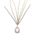 thumbnail image 1 of Women Gypsy Halloween Rhinestone Head Chain Drop Headpiece Headband Wedding Prom Evening Party--Gold, 1 of 1