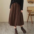 thumbnail image 7 of Cavosen High Waisted Skirts for Women Midi Skirts A Line Solid Short Skirts Trendy Date Night Club Skirt, 7 of 7