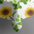 thumbnail image 3 of Sunflower Square Tablecloth 42x42in(107x107cm) – Waterproof Polyester Printed Table Cover, Wrinkle Resistant & Washable for Kitchen Dining Picnic Party Decor, 3 of 6