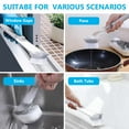 thumbnail image 4 of 1 Refillable Dish Brush Wand Handle with 2 Brush Heads & 2 Non Scratch Dishwand Scrubber Sponges, Dishwashing & Household Cleaning Supplies Set Kitchen Cleaning Tools Set, 4 of 10