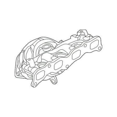 Genuine OE Mitsubishi Exhaust Manifold - 1555A757 Fits select: 2016 MITSUBISHI OUTLANDER SE/SEL, 2014-2015 MITSUBISHI OUTLANDER SE