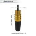 thumbnail image 4 of 16mm Motorcycle Slider Frame Aluminum Alloy Wheel Fairing Protection Crash Pad Protector Guard 27mm 150mm Bolt Nut Gold Tone 1 Set, 4 of 7