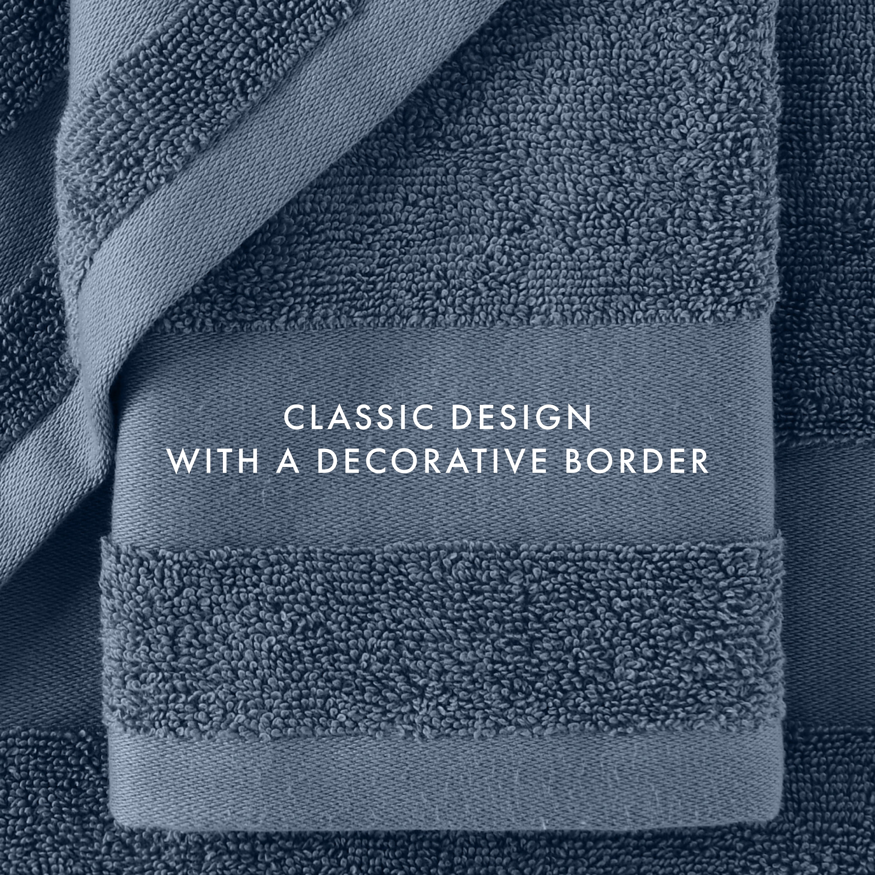 Noble Linens 4 pack Essential Cotton Bath Towels