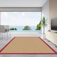 thumbnail image 3 of Linon Athena Sisal and Red 9.10' x 13' Area Rug, 3 of 5
