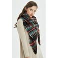 thumbnail image 3 of Women's Fall Winter Scarf Classic Tassel Plaid Tartan Warm Soft Chunky Large Blanket Wrap Shawl Scarves, 3 of 11
