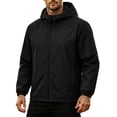 thumbnail image 4 of Miqool Windbreaker for Men Lightweight Water Repellent Lightweight Packable Zip Up Hooded Rain Jacket with Pockets for Running Hiking Cycling Travel, 4 of 9