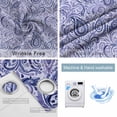 thumbnail image 4 of Purple Navy Blue Blackout Curtains for Bedroom/Living Room, Thermal Insulated Kitchen Curtains, Retro Botanical Abstract Art Grommet Darkening Window Treatment Drapes 52"x63"x2, 4 of 8