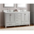 thumbnail image 3 of Avanity EUT61CW-RS 61" Engineered Stone Vanity Top - Cala White, 3 of 4