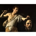 thumbnail image 3 of Caravaggio 24x20 Black Modern Framed Museum Art Print Titled - David with the Head of Goliath (1600-1601), 3 of 5
