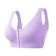 thumbnail image 5 of Jelly Bras for Women No Underwire Seamless Bralettes Wireless Push Up Scalloped Full Coverage Sports Everyday Bra,Comfy(Light Purple,L), 5 of 5