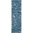 thumbnail image 2 of Safavieh Florida Shag Collection SG455-6011 Scrolling Vine Light Blue and Cream Area Rug (8' x 10'), 2 of 4