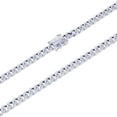 thumbnail image 6 of Nuragold 10K Real White Gold Miami Cuban Link 5.5mm Chain Bracelet (7"-9") Italian Jewelry for Men & Women, 6 of 12