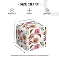 thumbnail image 3 of Goofa Rose Flowers Tissue Box Cover PVC Leather Tissue Holder Square Facial Tissue Case Facial Paper Organizer Dispenser for Bathroom, Vanity Countertop, 3 of 8