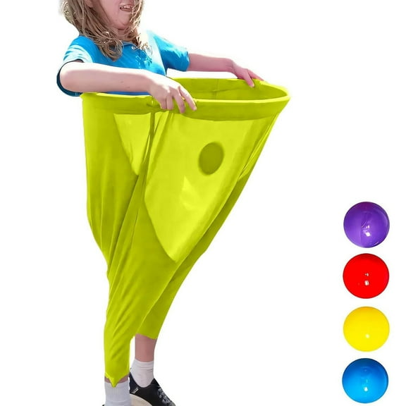 Darzheoy Granny Pants Yard Game Sets, Outdoor Party Game with Bouncy Balls & Marker Cones, Fun Yard Games Family Reunion Games Outdoor Games Set