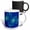 Multicolor, variant on 3drose, Blue Space a Digital Abstract by Angelandspot, 15oz Two-tone Red Mug