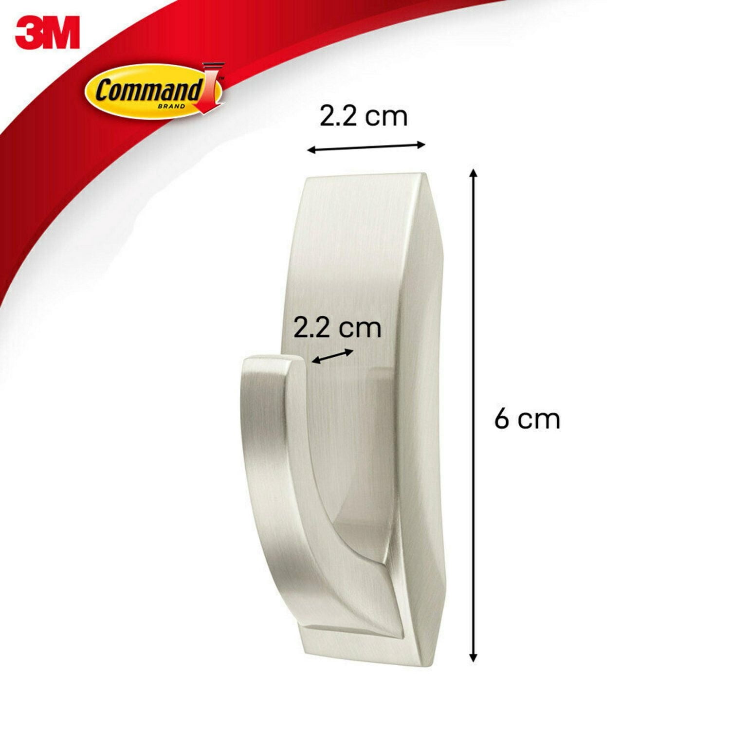 Command™ Decorative Metal Hook MR01-BN-C, Small