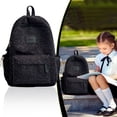 thumbnail image 2 of Large Backpack Clear,Carry-On Travel Backpack,Clear Reinforced Backpack,School Clear Backpack,Backpack For Elementary School Girls,Portable Drink Dispenser Backpack,Big Student Backpack,Black, 2 of 8