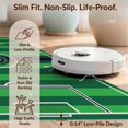 thumbnail image 6 of Design&I 4'x6' Washable Area Rug Flatweave Daily Traffic Ready Field Stripe Bands Score Door Center Goal Markings Soccer Stadium Refined for Dorm Room, Living Apartment, 6 of 7