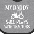 thumbnail image 4 of Inktastic Farmer My Daddy Still Plays with Tractors Boys or Girls Baby Bib, 4 of 4