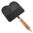 thumbnail image 4 of Miangastore Breakfast Cooking Pan Wooden Handle 1Pcs 12.77X7.07X1.18in, 4 of 8