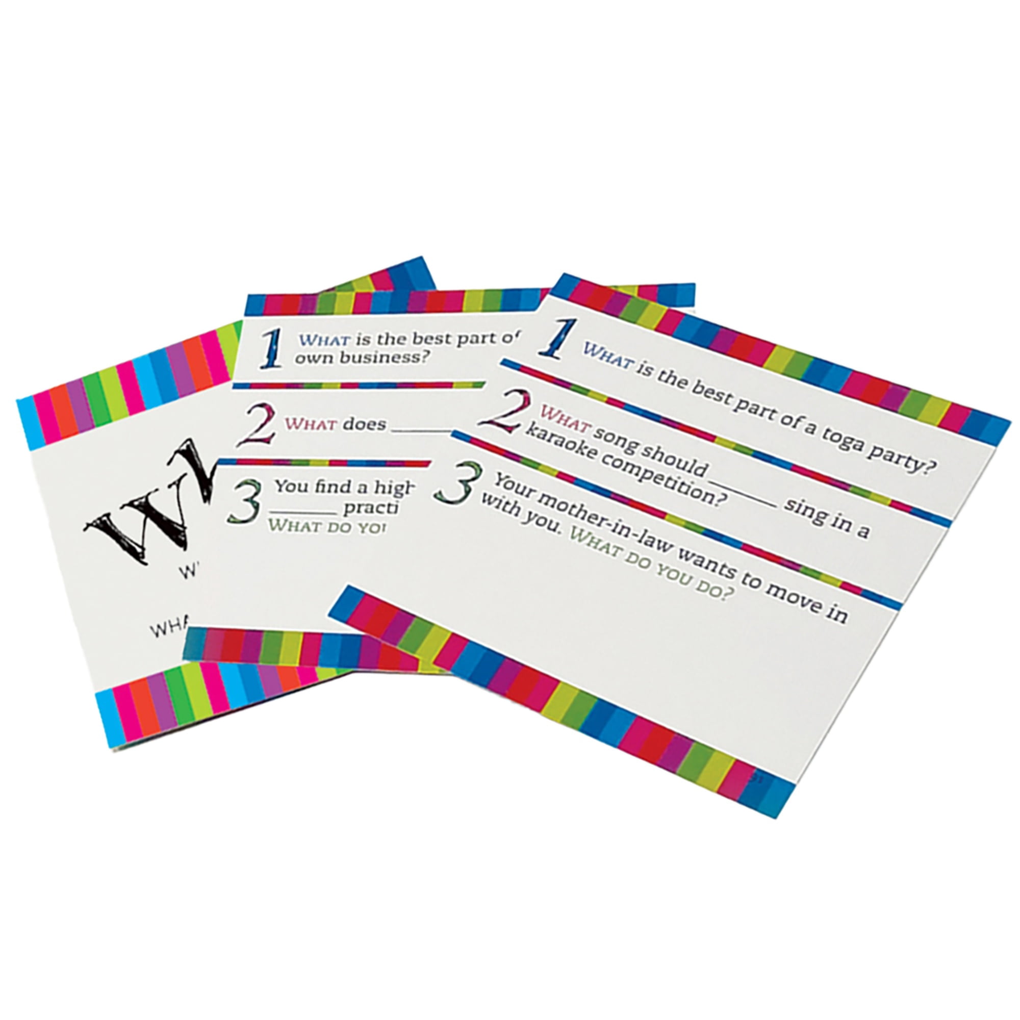 Ouset Media: What? - Party Game, Answer Silly Questions & Guess Who Said What, Play Clean or Dirty, Funny Game Night For Groups Ages 14+, 5+ Players