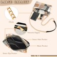 thumbnail image 3 of FORMRS Women Crossbody Purse with Chain Strap Vegan Leather Shoulder Handbag, Abstract Shapes, 3 of 7