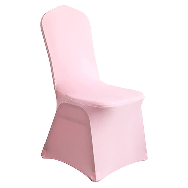 BPA-Free Utensils High-end Dining Chair Cover Wedding Party Decoration All-inclusive One-piece Spandex White Chair Cover Elastic Chair Cover
