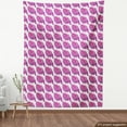 thumbnail image 4 of Oriental Fabric by the Yard, Ornamental Chunky Bird in Floral Details and Polka Dots, Decorative Upholstery Fabric for Chairs & Home Accents, Violet Pink by Ambesonne, 4 of 5