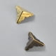 thumbnail image 2 of Paquete de 12 protectores de esquina para muebles, borde triangular de bronce antiguo, protector de esquina de Metal decorativo para caja de almacenamiento, joyero, gabinete, 2 of 5