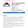 thumbnail image 2 of Front Upper Control Arm and Ball Joint Assembly - Compatible with 1994 - 1999 Dodge Ram 3500 RWD 1995 1996 1997 1998, 2 of 2
