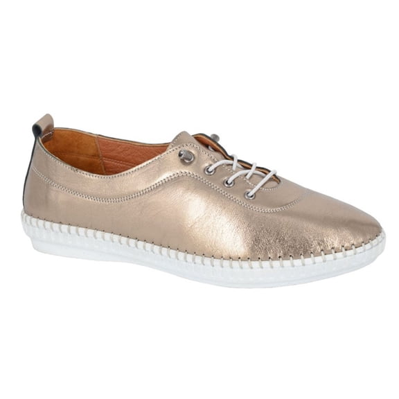 Mod Comfys Womens Metallic Leather Casual Shoes