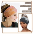 thumbnail image 4 of Diademas anchas, turbantes elásticos, bandas para el cabello anudadas, bandas elásticas para el sudor para hacer ejercicio, yoga, correr, deportes, pañuelos para la cabeza grandes para, 4 of 5