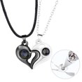 thumbnail image 2 of Colle Collier Coeur Retro: 2pcs 100 Langue Collier Collier Collier Collier, 2 of 10
