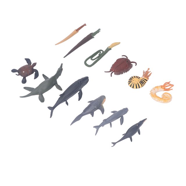 Miniature Prehistoric Sea Animal Toys, Handcrafted PVC Figurines Marine Decoration Collection