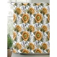 thumbnail image 2 of Fsddascl Sunflower Farmhouse Shower Curtain Set - 72" x 78" Washable Bathtub Curtain with 12 Hooks, Fall Botanical Floral Vintage Waterproof Fabric Stall Shower Curtains for Bathroom/Bathtub Décor, 2 of 6
