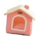 thumbnail image 5 of Cama interior semicerrada para gatos, nido para perros y gatos, caseta relajante, casa lavable para gatos, tienda de campaña, cueva para perros pequeñ Rosa, 5 of 9
