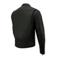 thumbnail image 6 of Milwaukee Leather MLM1560 Men's Black Long Body and Vented Motorcycle Leather Jacket Large, 6 of 10