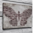 thumbnail image 2 of Vintage Butterfly Wall Art with Inspirational Quote Canvas Paintings for Home Office Living Room Modern Motivational Animal Artwork Home Decor Stretched(36" W x 24" H，Framed), 2 of 7
